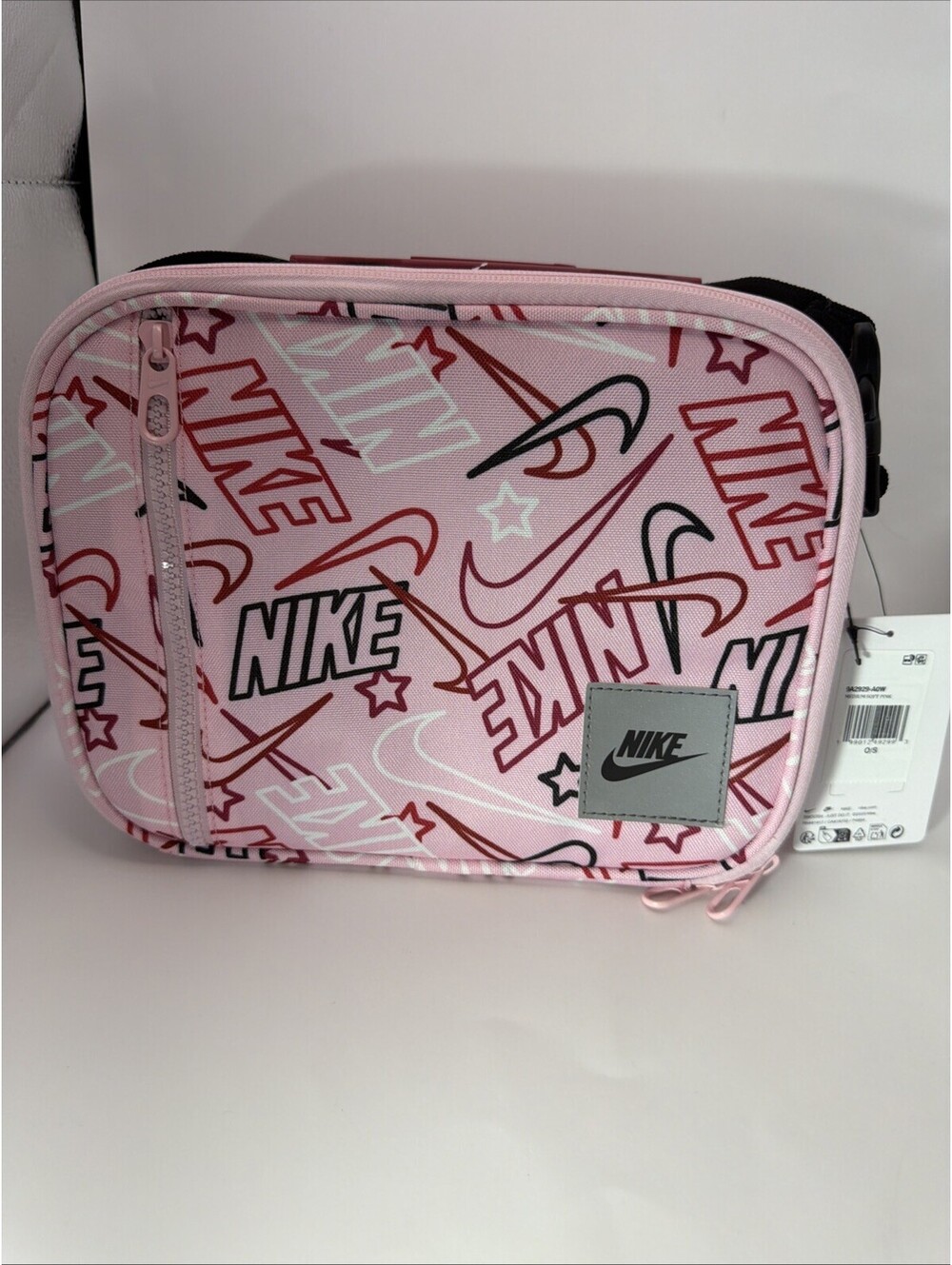 Nike Futura Fuel Pack Lunch Box Insulated Hard Shell Medium Soft Pink NWT